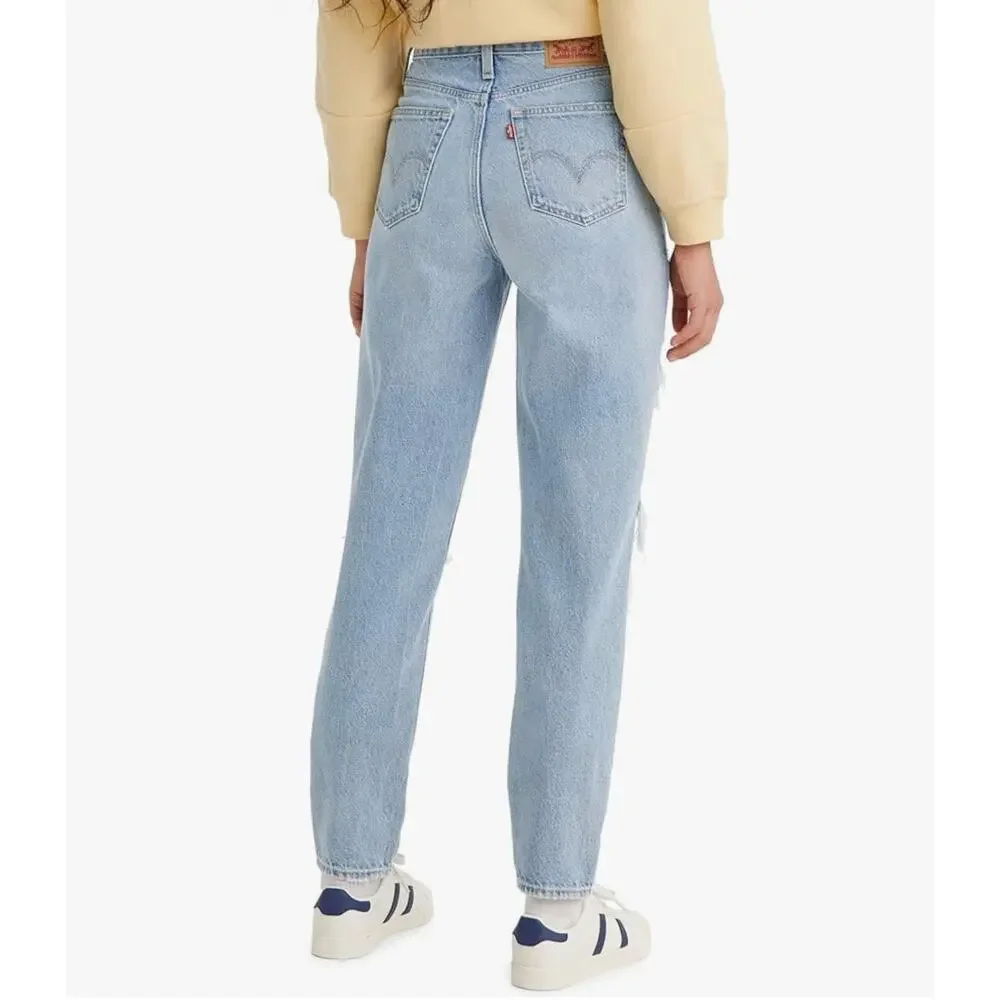 Levi’s High Waisted Distressed Mom Jeans Size 30 - Picture 4 of 9
